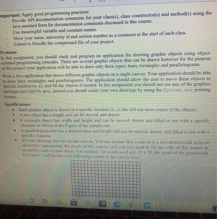 Solved mportant: Apply good programming practices: Provide | Chegg.com