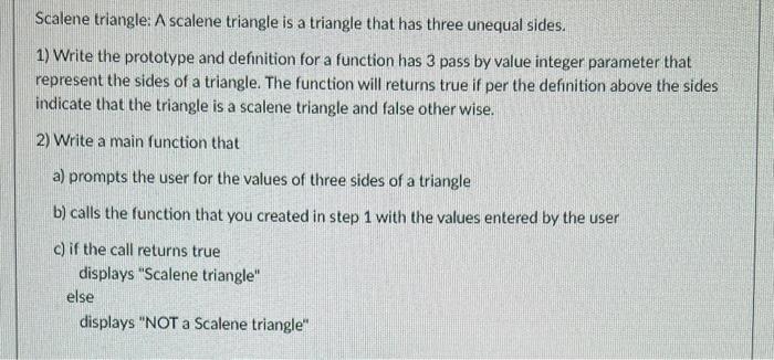 write centre of rotation and order of rotation of scalene triangle