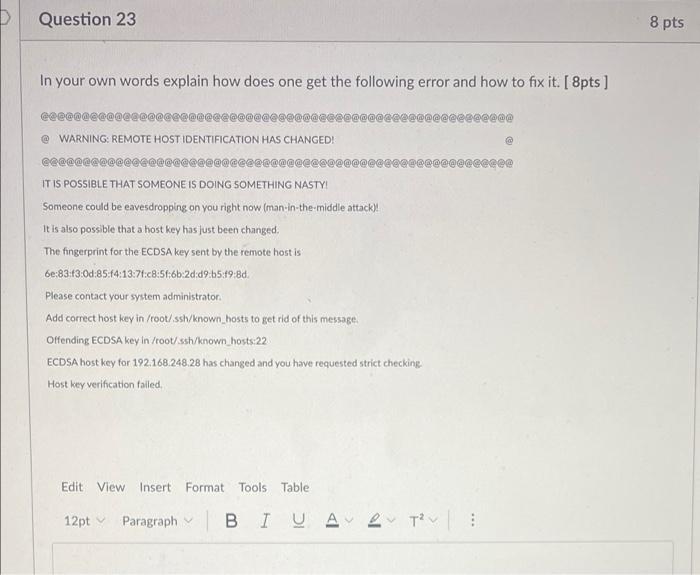 Solved Question 23 In Your Own Words Explain How Does One | Chegg.Com