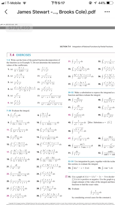 Solved EXAMPLE 3 Find de, where a 0. EXAMPLE 4 Find | Chegg.com