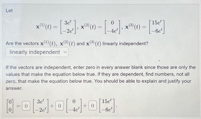 Solved Let V1 2−1 V2 32 V3 −13−4 Are The Vectors V1v2 0050