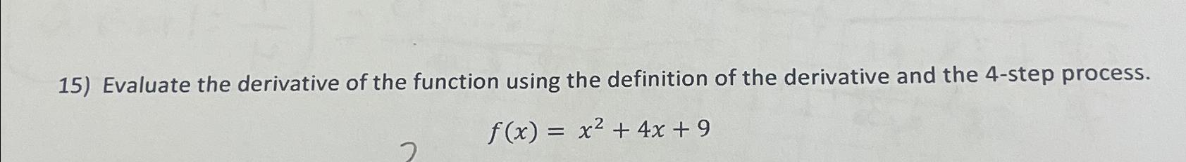 Solved Evaluate the derivative of the function using the | Chegg.com