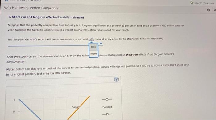 aplia homework perfect competition answers