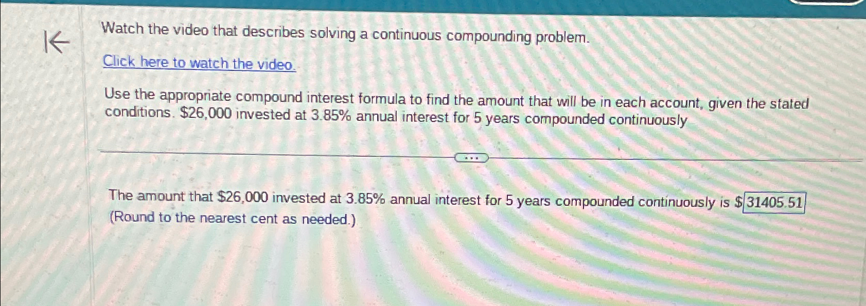 Solved Watch the video that describes solving a continuous | Chegg.com