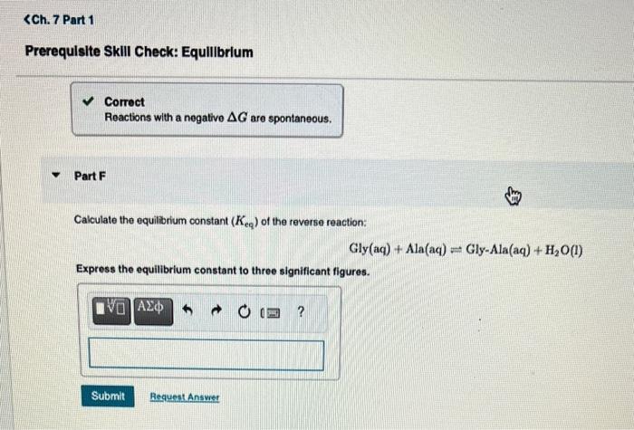 Prerequisite Skill Check: Equilibrium Correct | Chegg.com