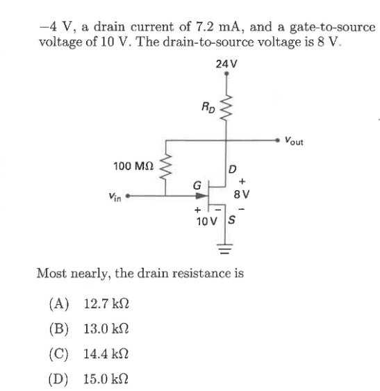Solved 16. The n-channel JFET in the circuit shown is | Chegg.com
