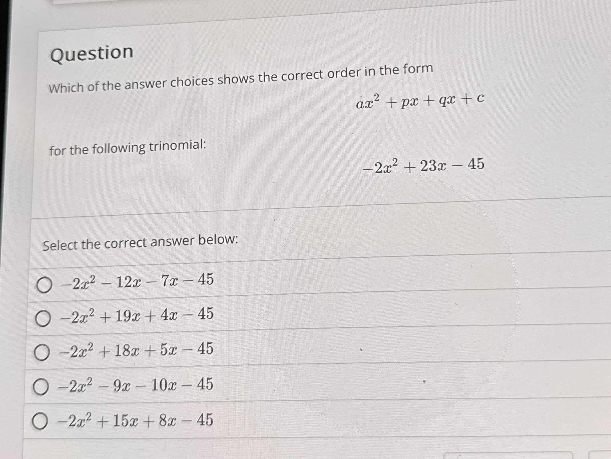 questionwhich-of-the-answer-choices-shows-the-correct-chegg