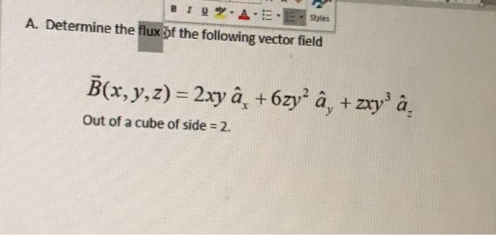 Solved Biu Ae Stres A Determine The Flux Of The Followin Chegg Com