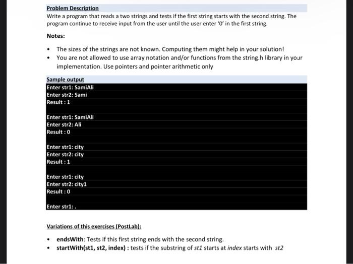 Solved Problem Description Write a program that reads a two | Chegg.com