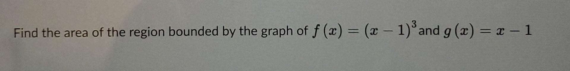 Solved Find the area of the region bounded by the graph of | Chegg.com