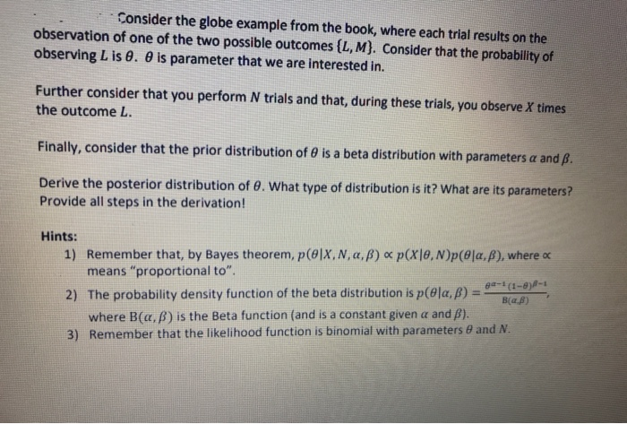 Solved Consider The Globe Example From The Book Where Ea Chegg Com