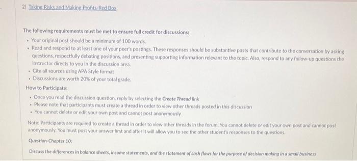 The Following Requirements Must Be Met To Ensure Full Chegg