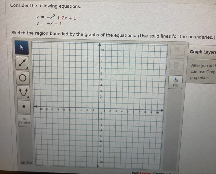 Solved Consider The Following Equations Y X2 2x 1 Y Chegg Com