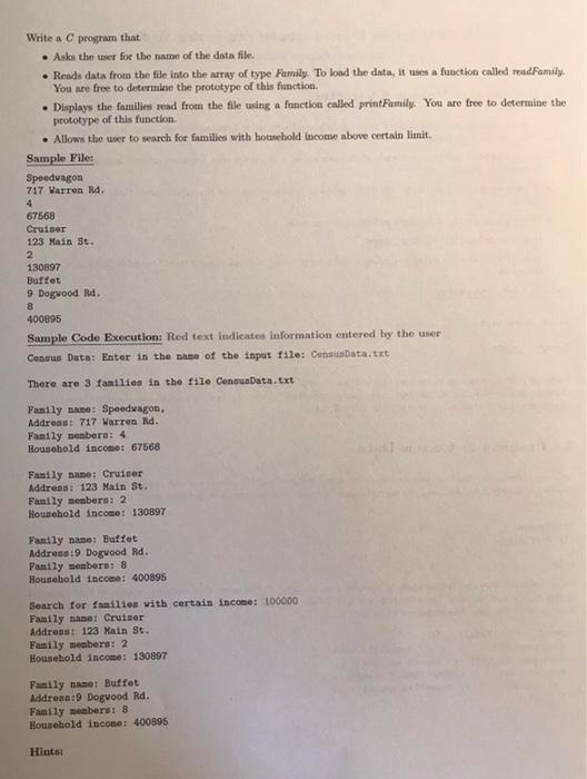 Solved 2 Problem 2: Census Data You are given a file that | Chegg.com