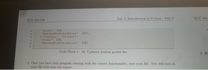 module 1 python - msds 430 module 1 python assignment... Solved Lab 1: Introduction to Python - Part I ECE 430/830 | Chegg.com