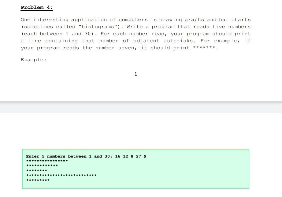 Solved Problem 4: One interesting application of computers | Chegg.com