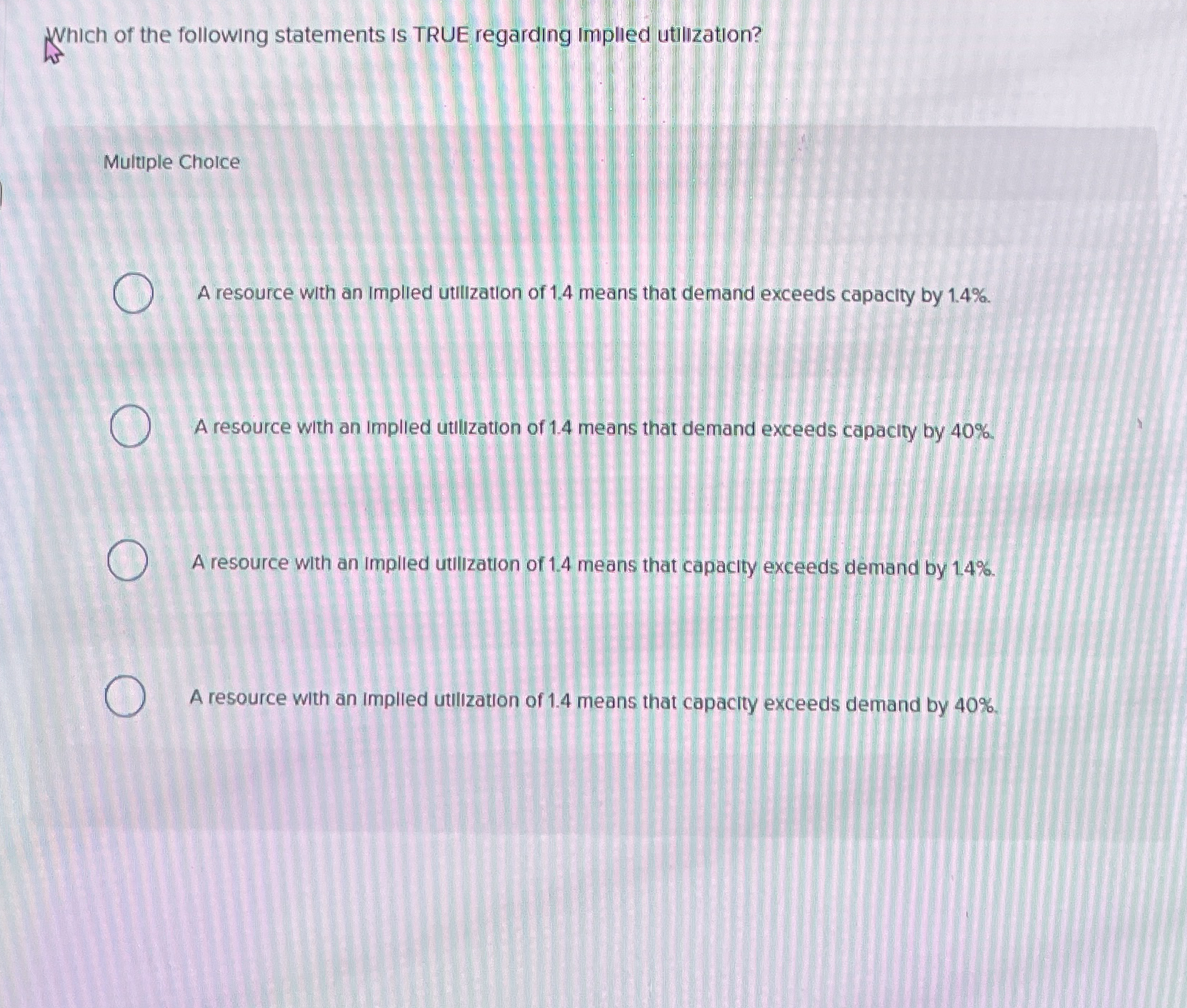 Solved Which of the following statements is TRUE regarding | Chegg.com