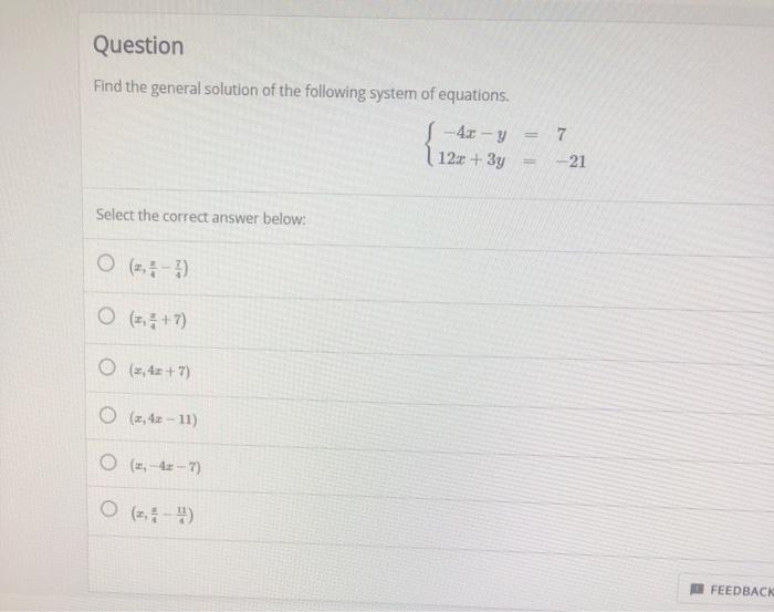 Solved Question Find The General Solution Of The Following | Chegg.com