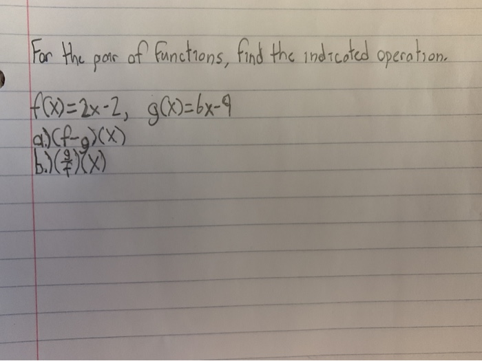 Poor Function Solved For the poor of functions, find the indicated | Chegg.com