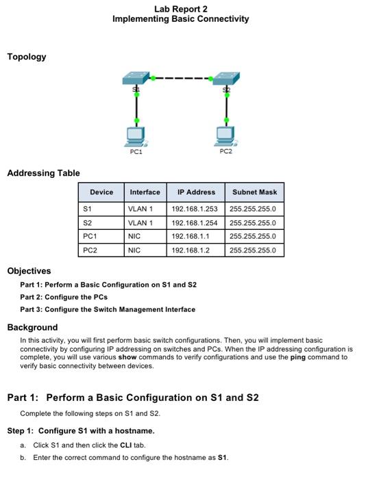 solved-lab-report-2-implementing-basic-connectivity-topology-chegg