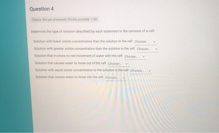 Solved Question 4 Status Not yet answered Points possible: | Chegg.com