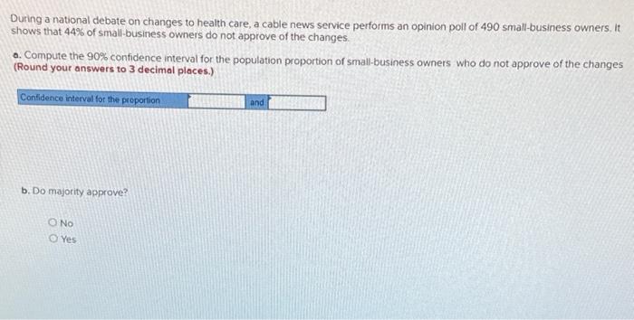 Solved During A National Debate On Changes To Health Care, A | Chegg ...