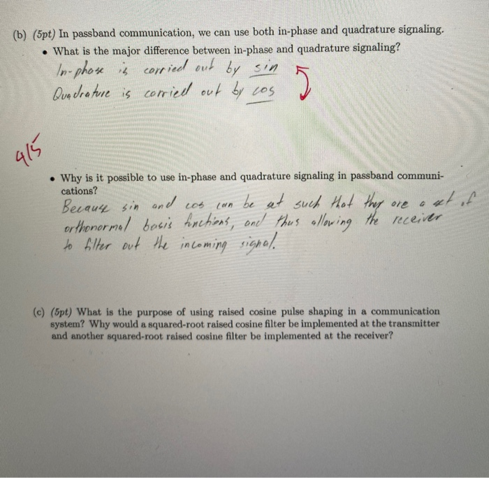 Solved 1. (80pt) Basics Of A Digital Communication System: | Chegg.com