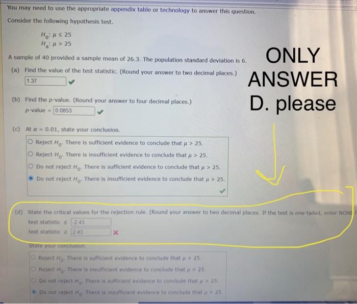 Solved You may need to use the appropriate appendix table or | Chegg.com