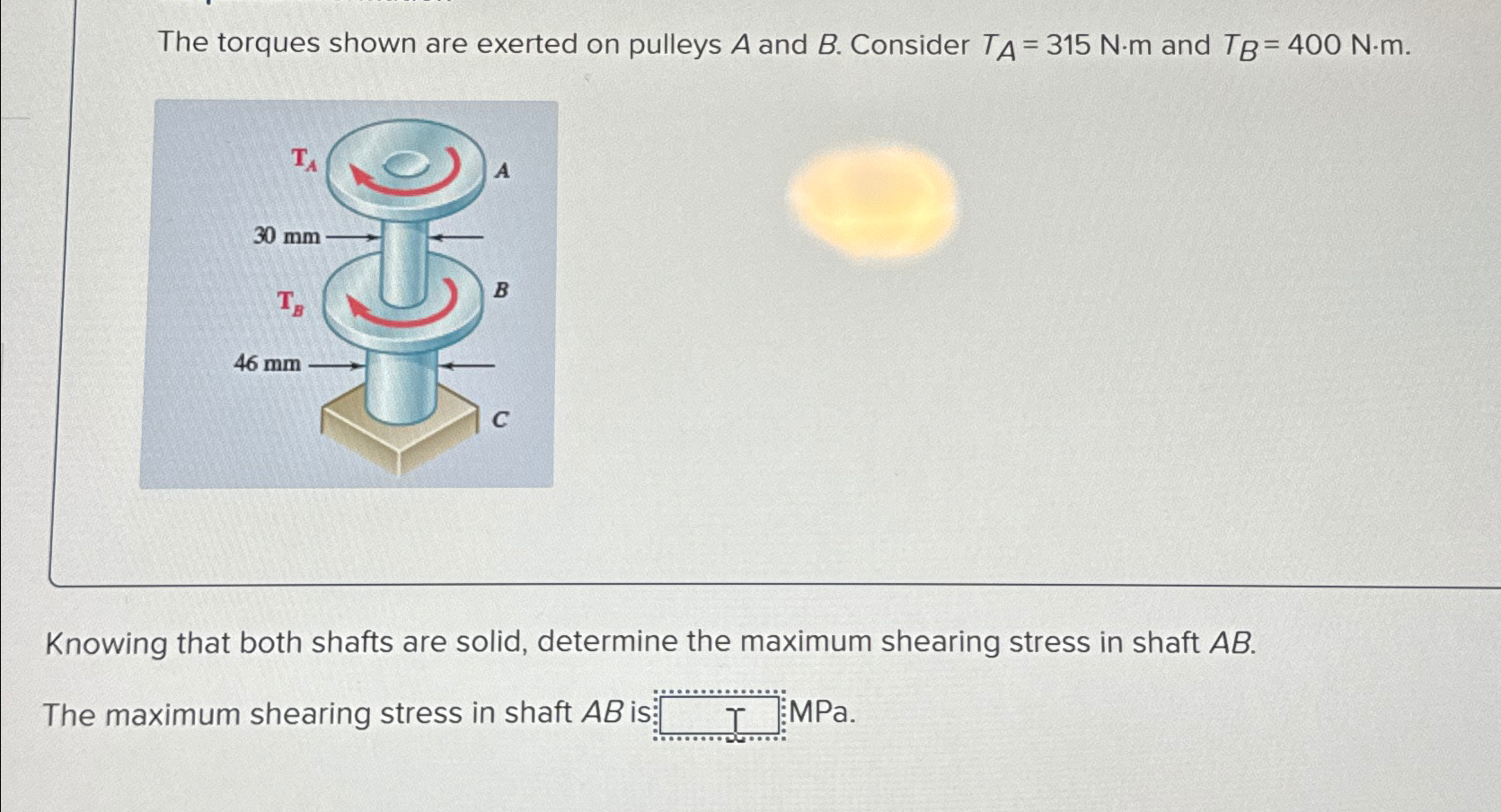 Solved The Torques Shown Are Exerted On Pulleys A And B. | Chegg.com