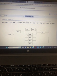 Experiment 2 ﻿current and voltage division | Chegg.com