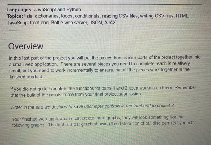 Languages: JavaScript & PythonRead the directions for | Chegg.com