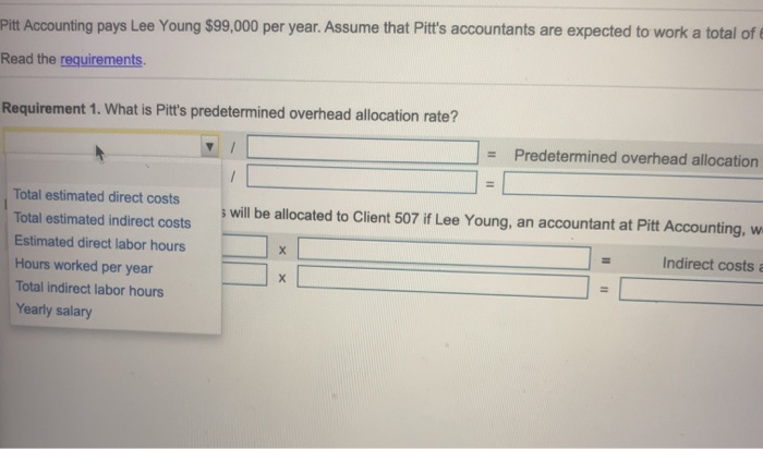 Solved Pitt Accounting pays Lee Young 500.000 per year. | Chegg.com