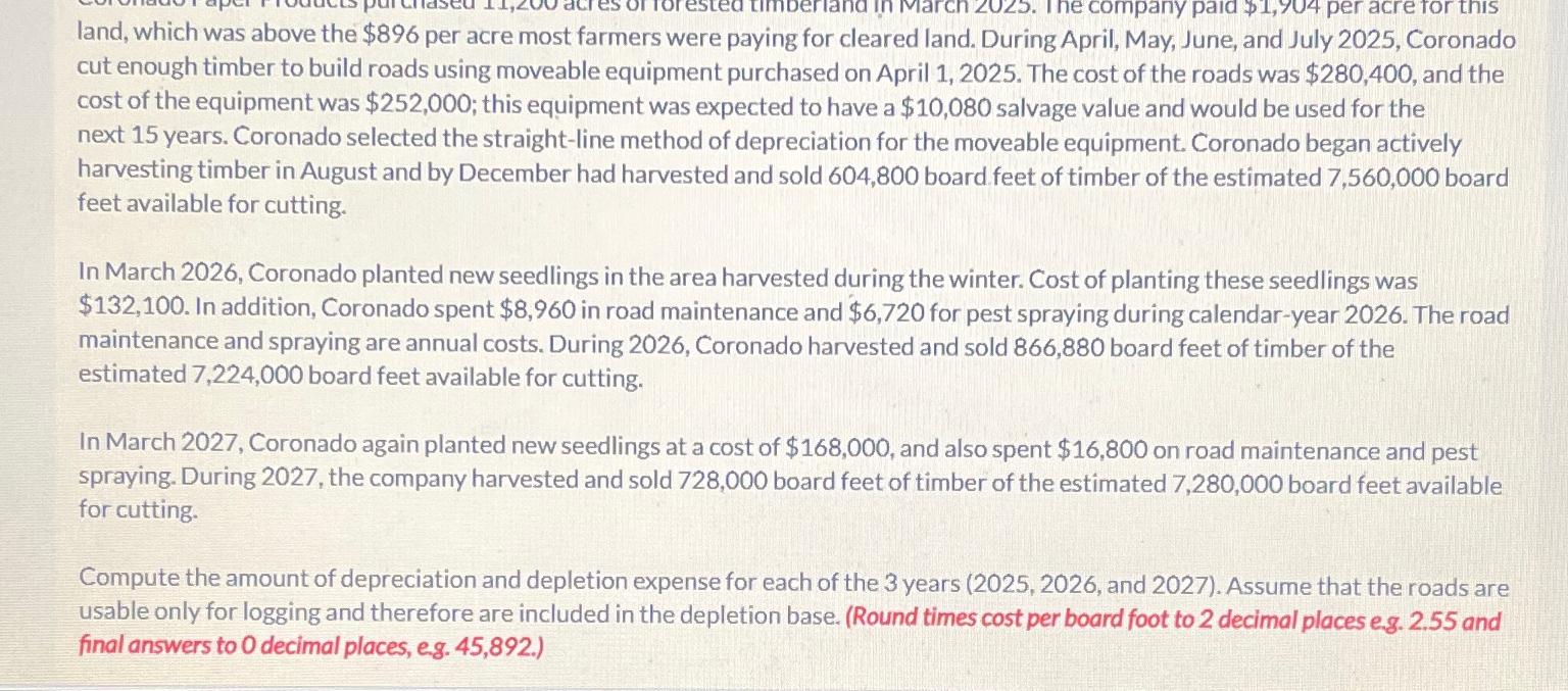 Solved land, which was above the 896 per acre most farmers