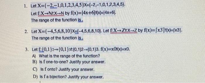 Solved 1 Let X−2−1012345x −2−1012345 2004