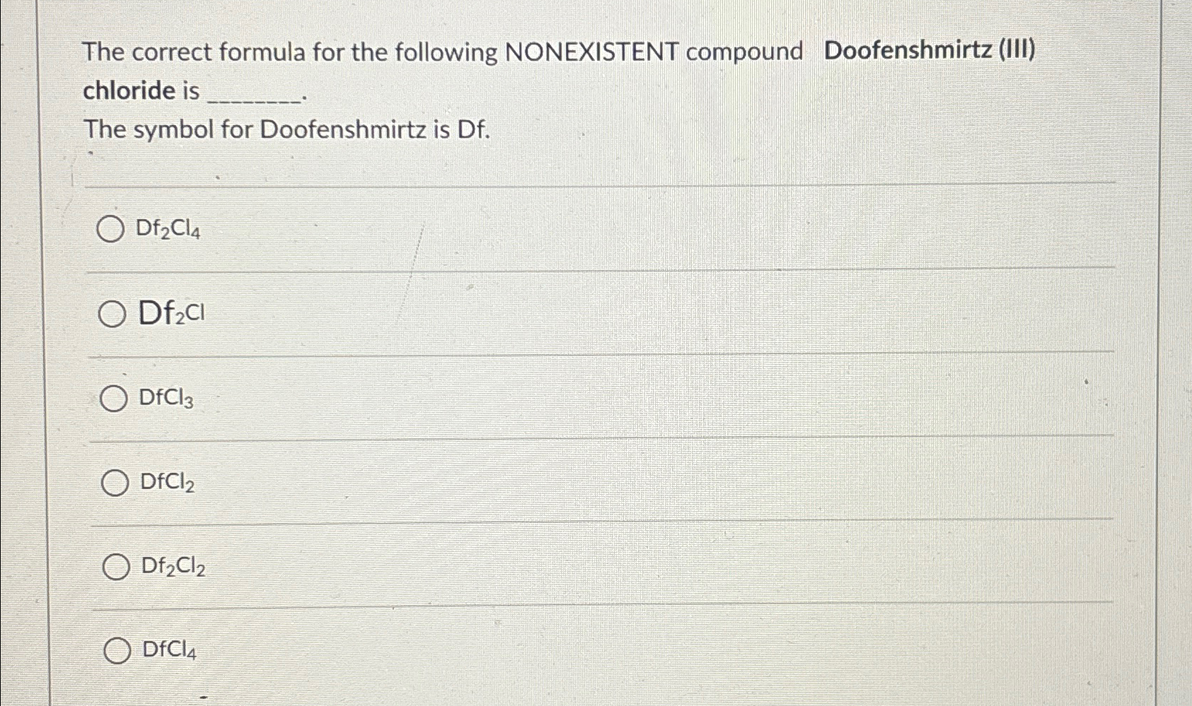 Solved The correct formula for the following NONEXISTENT | Chegg.com