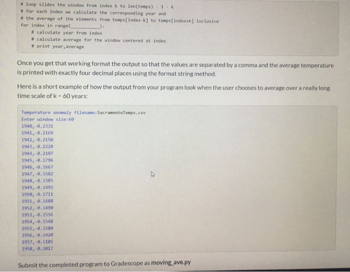 Solved python code | Chegg.com