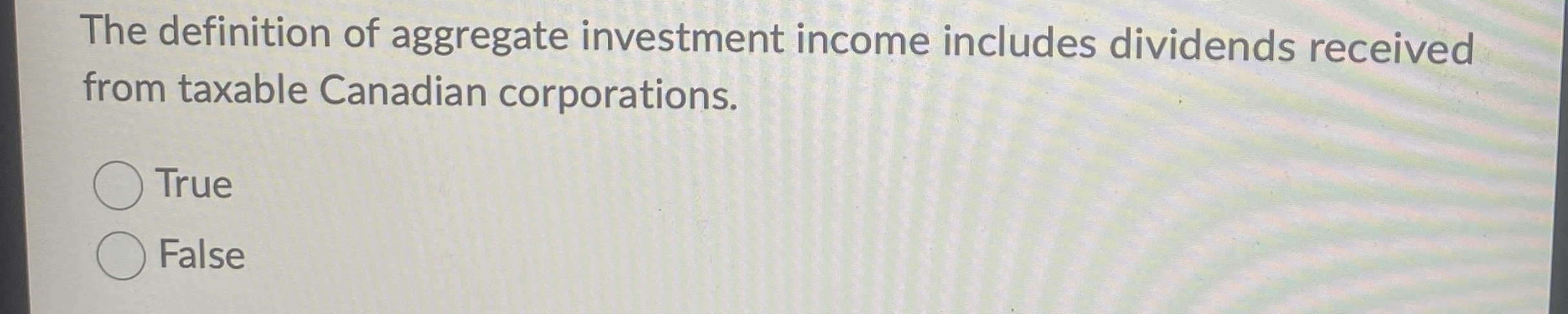 Solved The definition of aggregate investment income | Chegg.com