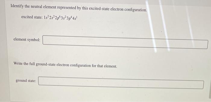 Solved Identify the neutral element represented by this | Chegg.com