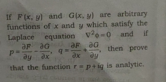 Solved If F(x,y) ﻿and G(x,y) ﻿are arbitrary functions of x | Chegg.com