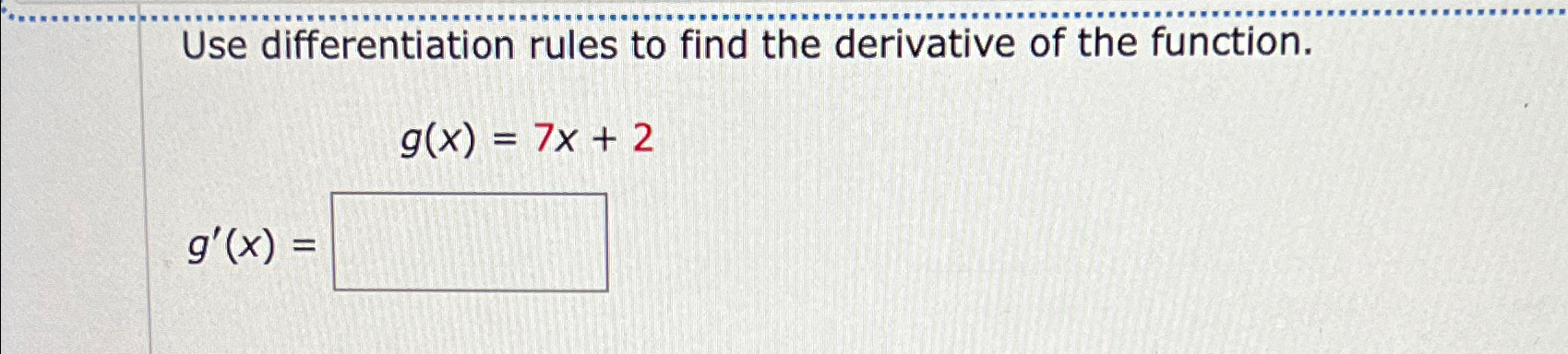 Solved Use differentiation rules to find the derivative of | Chegg.com