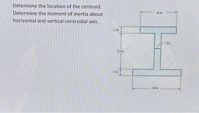 Solved Determine the location of the centroid. Determine the | Chegg.com