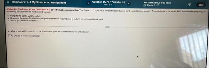 Solved Homework: 4-1 MyFinanceLab Assignment Question 11, | Chegg.com