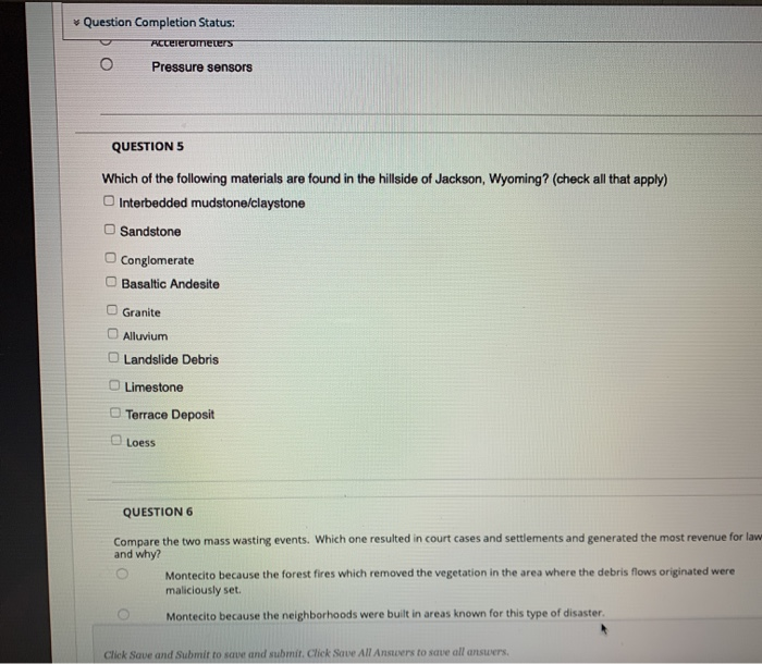 Solved Question Completion Status: Accelerometers Pressure | Chegg.com