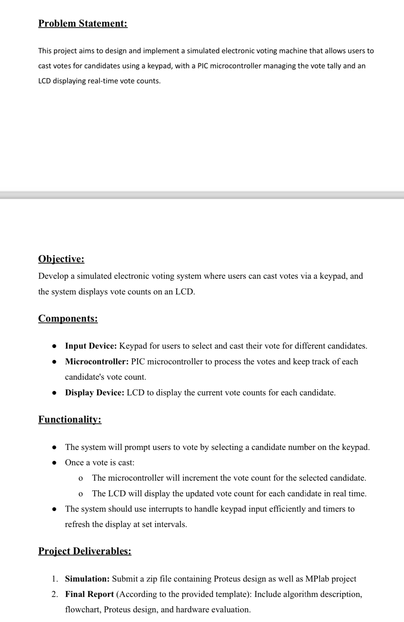 Solved by an EXPERT Problem Statement:This project aims to design and ...