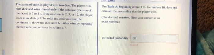 solved-the-game-of-craps-is-played-with-two-dice-the-player-chegg