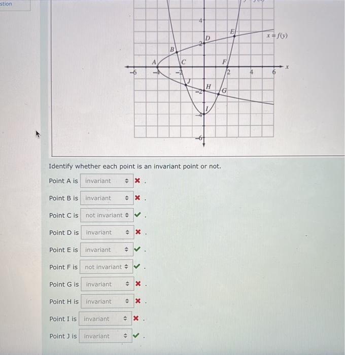 Solved how do i know which one is invarian or not invariant | Chegg.com