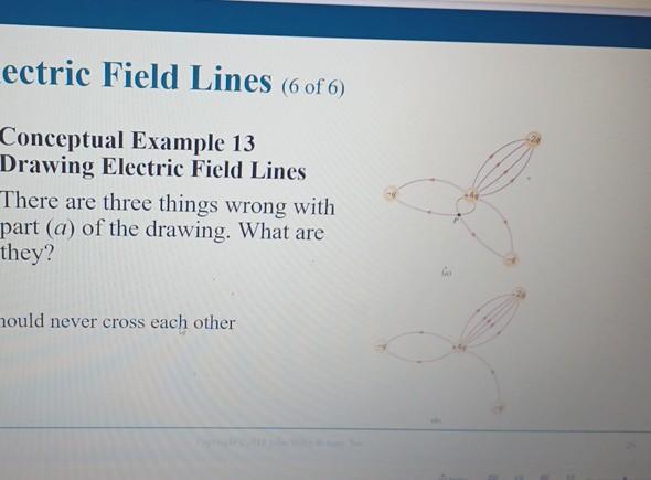 Solved ectric Field Lines (6 of 6)Conceptual Example 13 | Chegg.com