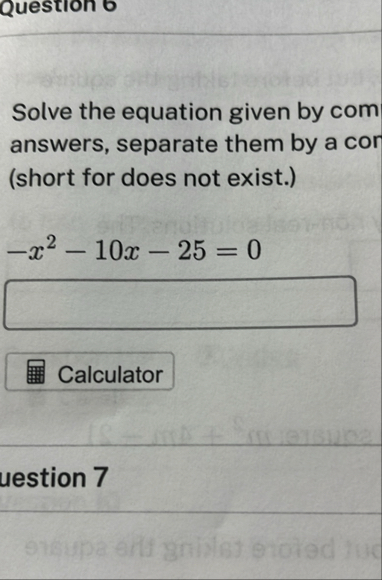 Solved Solve the equation given by com answers, separate | Chegg.com
