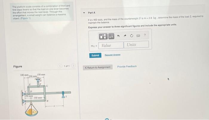 Solved The platform scale consists of a combination of third | Chegg.com