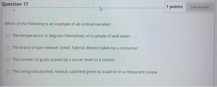 Solved Question 13 1 points Save Answer Consider the | Chegg.com